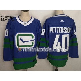 Vancouver Canucks Trikot Elias Pettersson 40 Alternate Adidas 2019-2020 Blau Authentic - Kinder